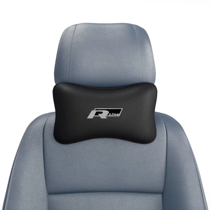 Подушки под шею Подушка под шею черная с вышивкой R Line